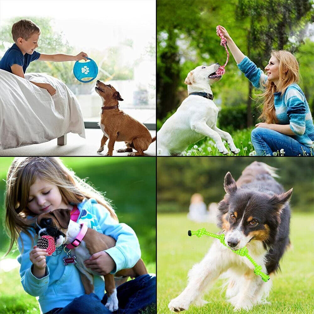 10PC Dog Braided Rope Toys