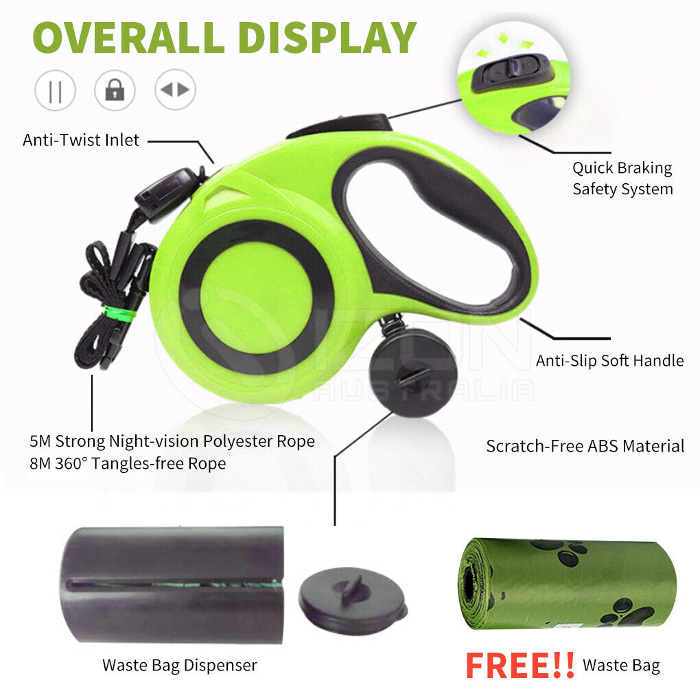 Qttie Retractable Dog Leash