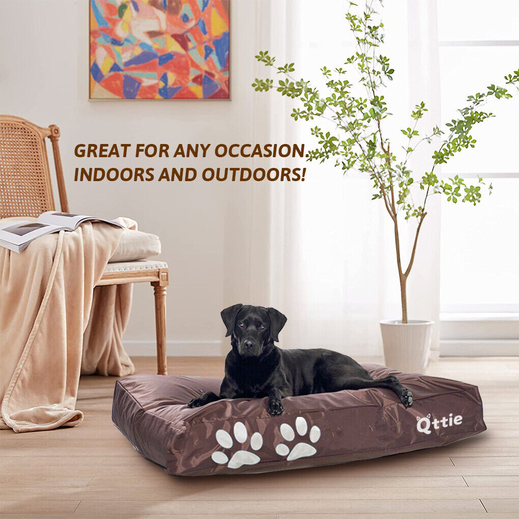 Qtiie Weatherproof Indoor/Outdoor Dog Beanbag