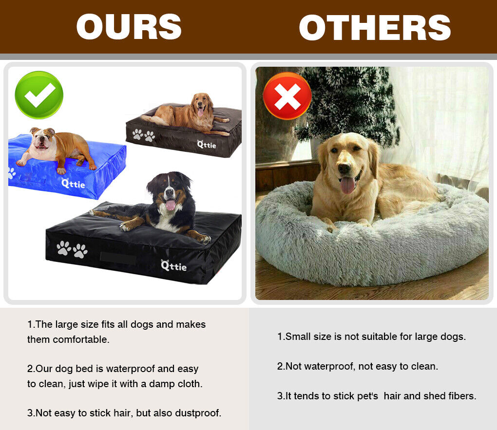 Qtiie Weatherproof Indoor/Outdoor Dog Beanbag