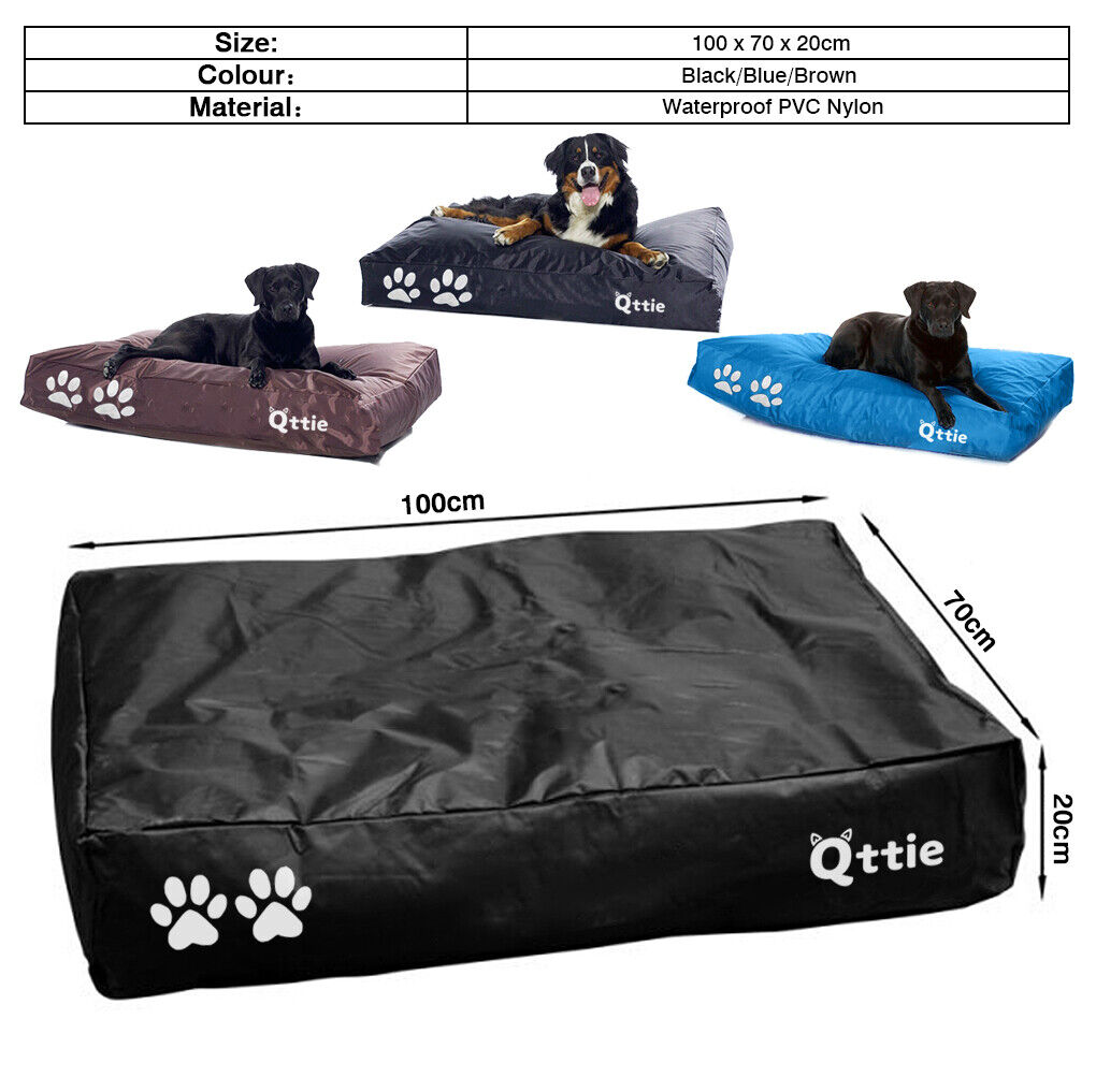 Qtiie Weatherproof Indoor/Outdoor Dog Beanbag