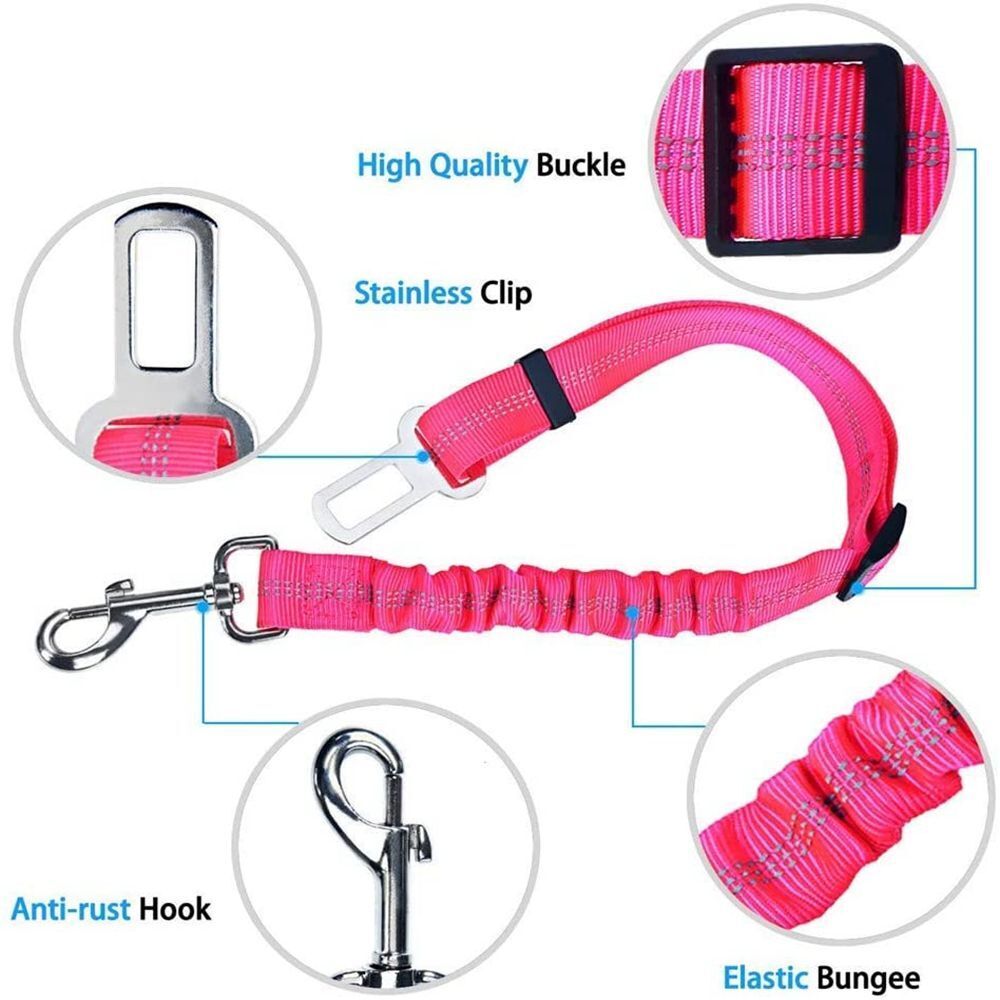 Reflective Cushioning Dog Seat belt